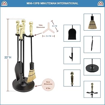 Amazon.com: Minuteman International Holden 3-piece Mini Fireplace