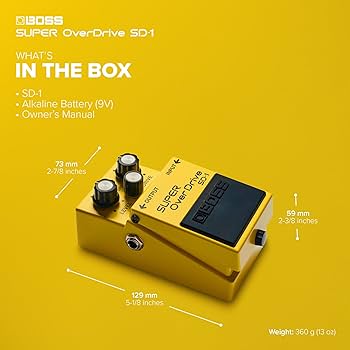 Amazon.com: BOSS SD-1 SUPER Overdrive | Compact Overdrive Pedal