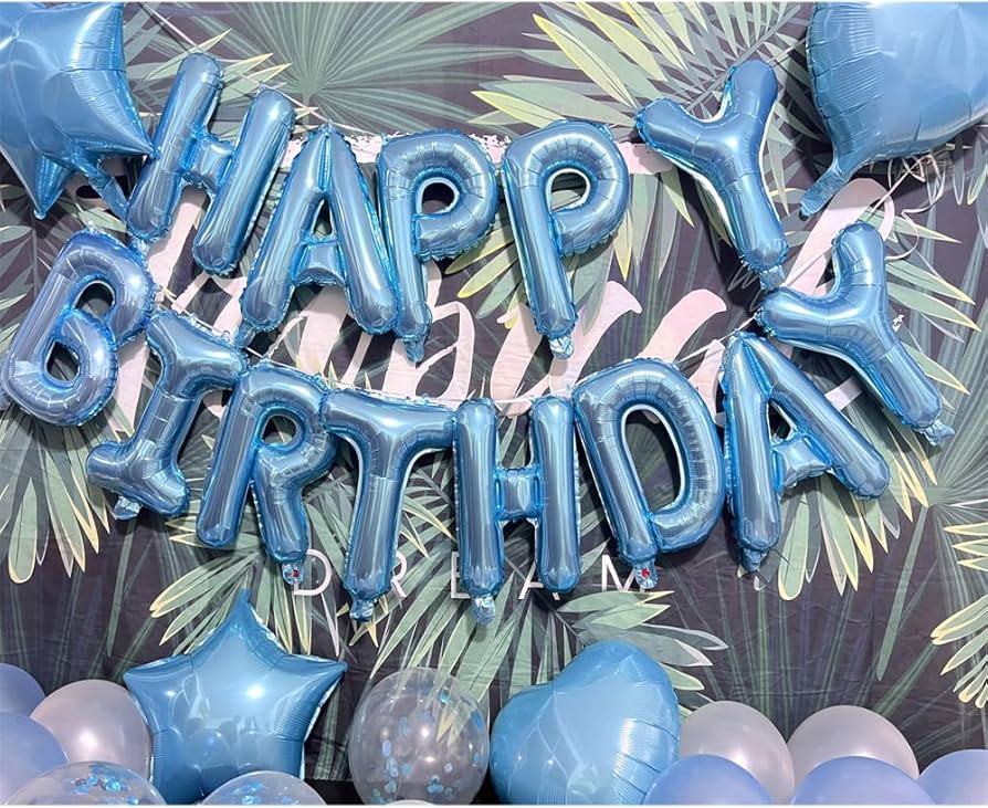Amazon | 13歳の誕生日バルーン 13歳の誕生日のデコレーション ブルー