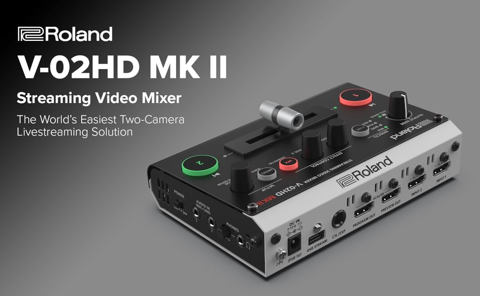 Amazon.com: Roland V-02HD MK II – Streaming Video Mixer – The