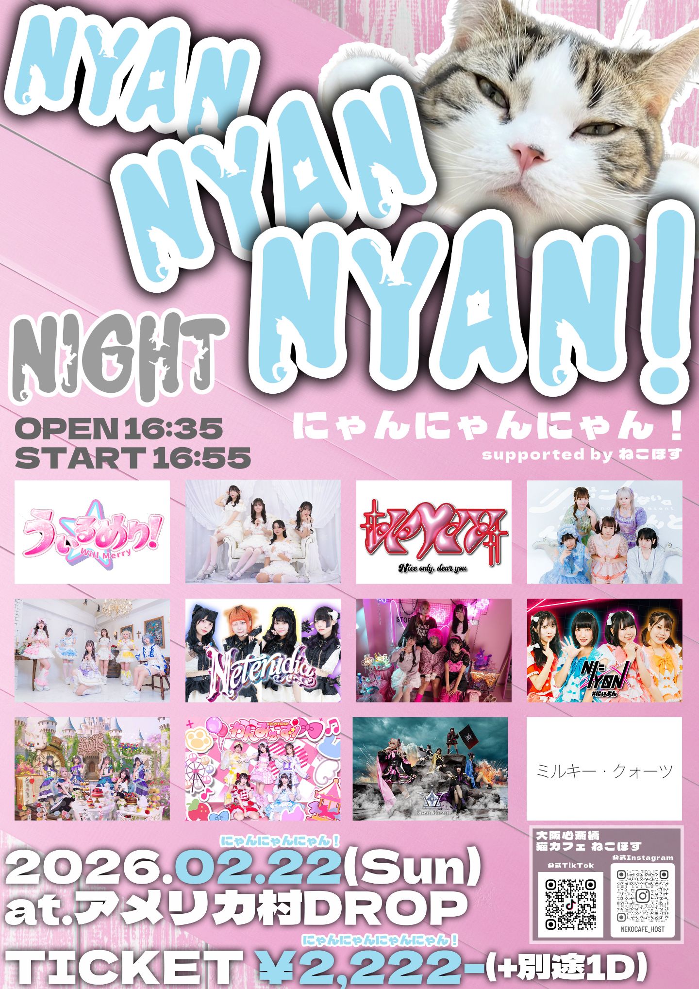 にゃんにゃんにゃん！ supported by ねこほす -NIGHT- | TicketDive
