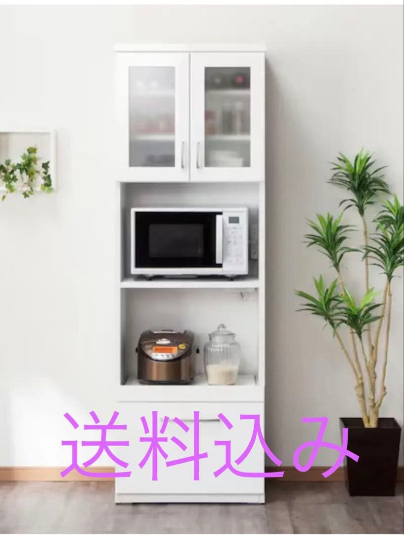 【送料込み】ニトリ レンジボード　幅60cm ニトリ（NITORI） 幅60 レンジボード(ブレットN 60T LBR) レンジ台 幅