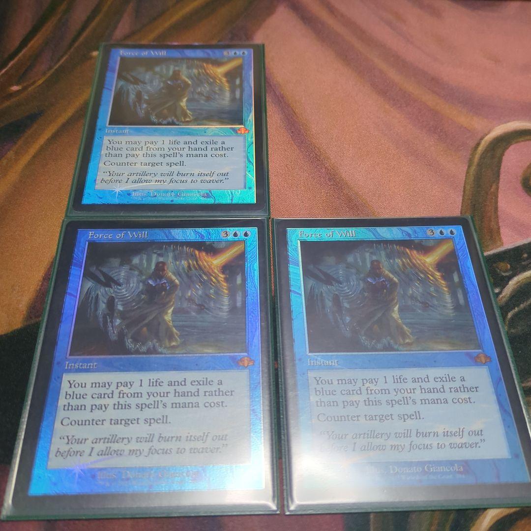 意志の力 旧枠foil 3枚セット Foil】(284)□旧枠□《意志の力/Force of Will》[DMR-BF] 青R | 日本