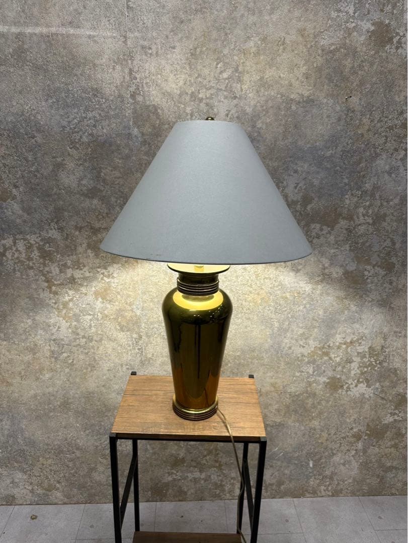 【ETHAN Allen】 ゴールドメタル フロアスタンド Tomas Brass Floor Lamps | Brushed Nickel Floor Lamp | Ethan Allen