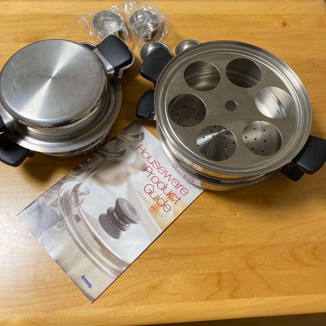 アムウェイ鍋 クイーンクックウェア 万能カップ・ドーム型カバーなど