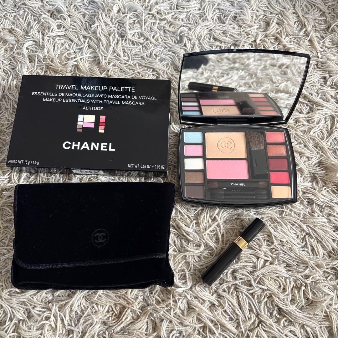 専用　TRAVEL MAKEUP PALETTE ALTITUDE パレット CHANEL Travel Makeup ALTITUDE Makeup Essentials with Mascara,Pouch