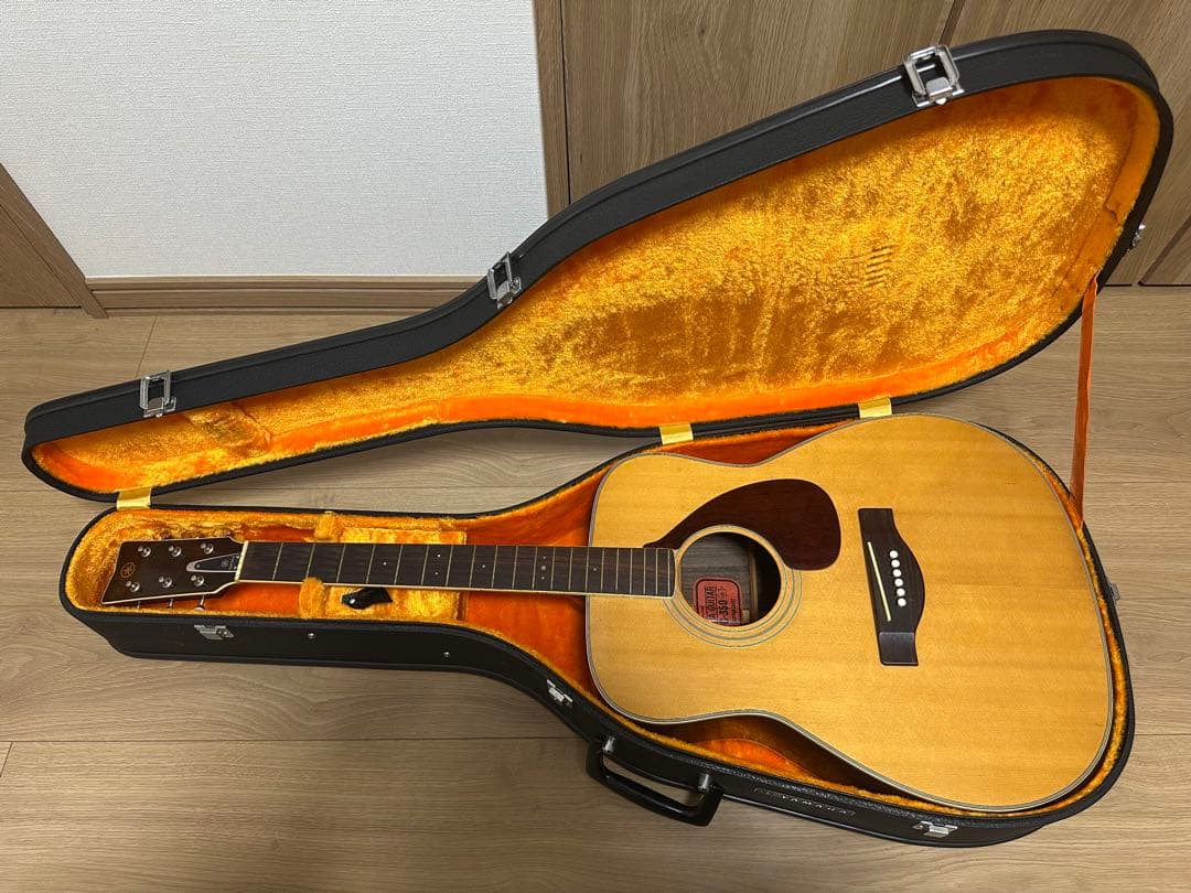 【希少モデル】 YAMAHA FG-350　赤ラベルビンテージ 清掃済 YAMAHA FG-350 赤ラベル ヴィンテージギター❗️希少❗️激鳴