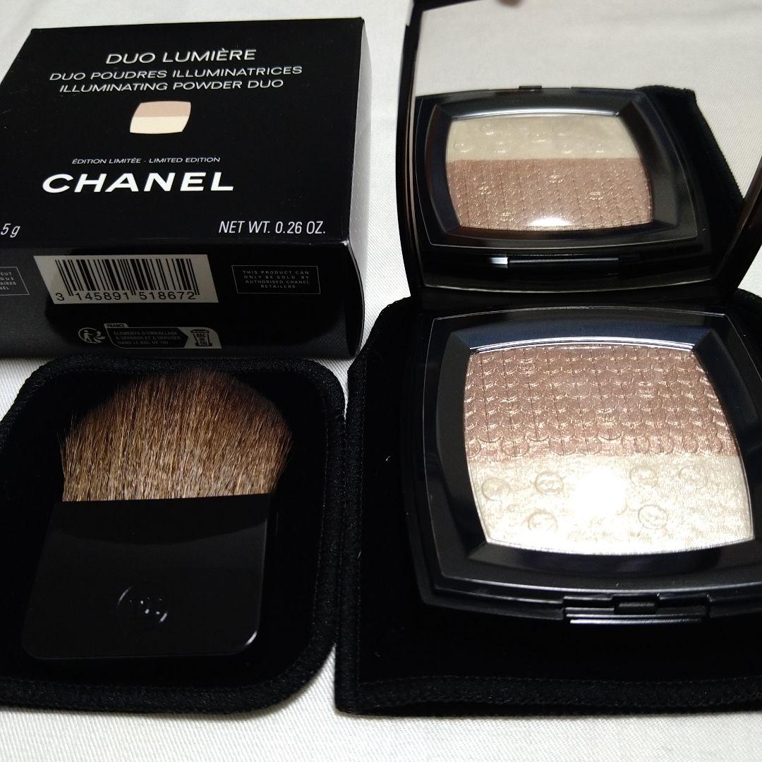 CHANEL デュオプードゥルルミエール 新品限定品フェイスパウダー CHANEL -シャネル- ホリデーコレクション】全てが可愛すぎる！艶肌に