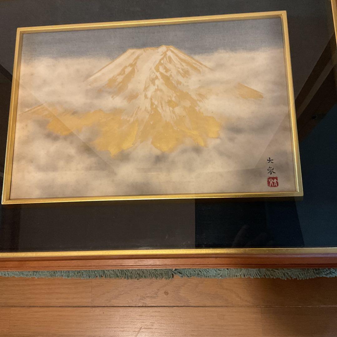 真作 青木大乗 作 木額装仕立 【 富嶽 】 共シール在 画8号 真作 青木大乗 作 木額装仕立 【 富嶽 】 共シール在 画8号 - メルカリ