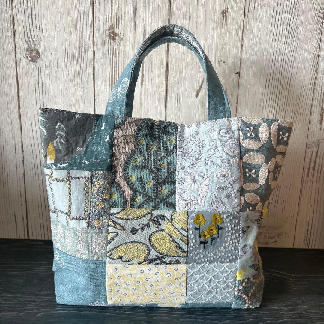 ミナペルホネン ハンドメイド　トートバッグ　セレブレイト　バラード　ポンピア ミナペルホネン ハンドメイド トートバッグ セレブレイト バラード