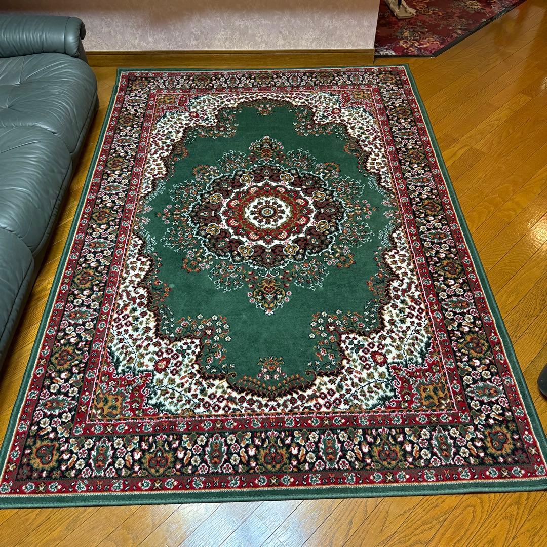 【美品】絨毯 シーラズ ベルギー製 160cm 230cm ラグ カーペット 絨毯 ラグ 3畳 じゅうたん おしゃれ カーペット ベルギー 訳あり