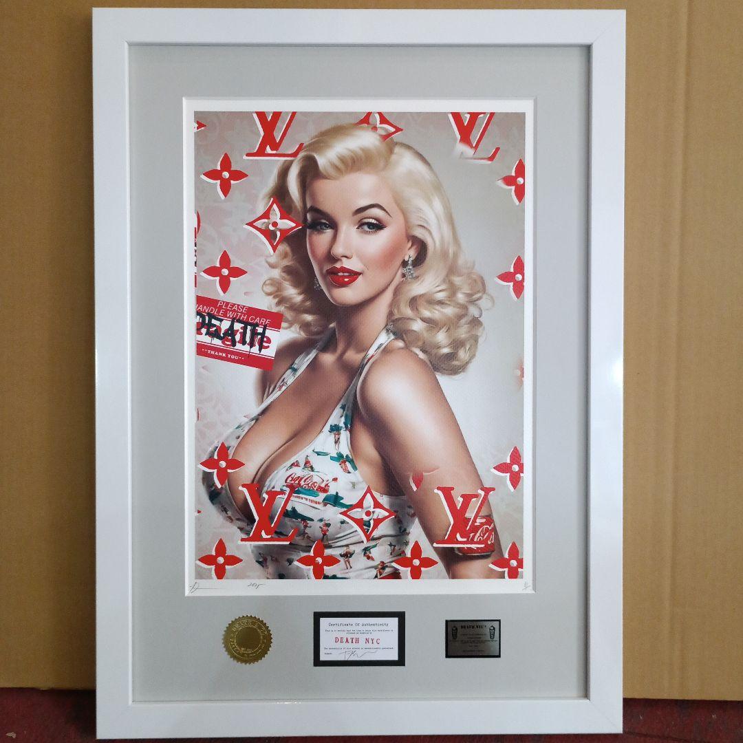 death nyc BE386　額付き　新品 Yahoo!オークション -「death nyc 額付き」の落札相場・落札価格