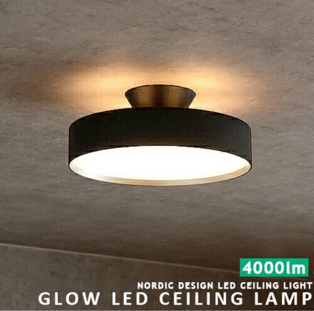 Glow LED Ceiling Lamp ブラック/ライトウッド Glow LED-ceiling light｜ARTWORKSTUDIO公式