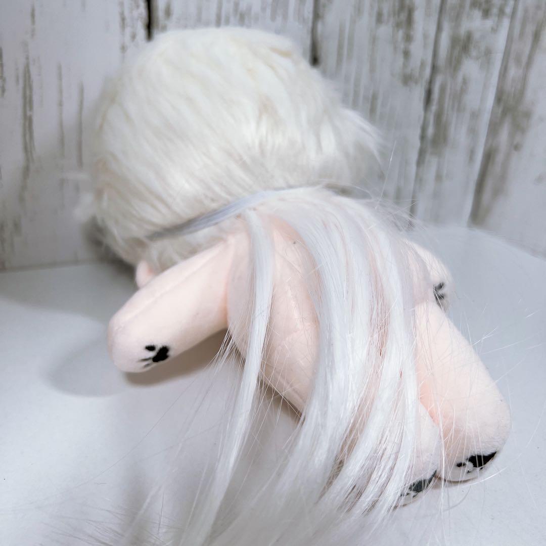 20cm着せ替えぬいぐるみ にこにこ♪糸目きつね 白髪 オリジナル - メルカリ