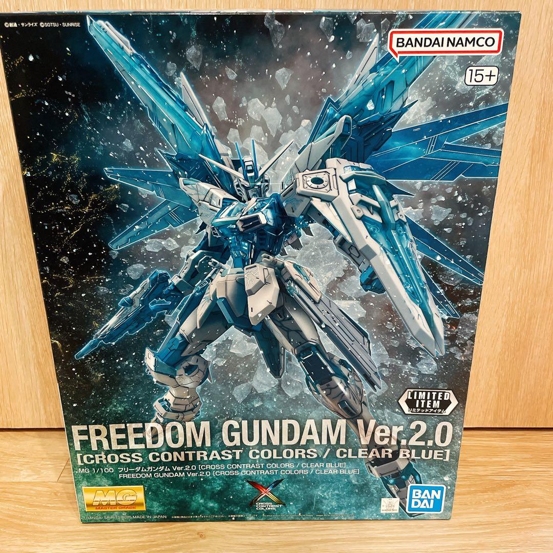 コ*ア様 組立済ジャンク MG フリーダムガンダム Ver.2.0 クロスコント 2026年最新】cross contrast colors / clear blueの人気アイテム
