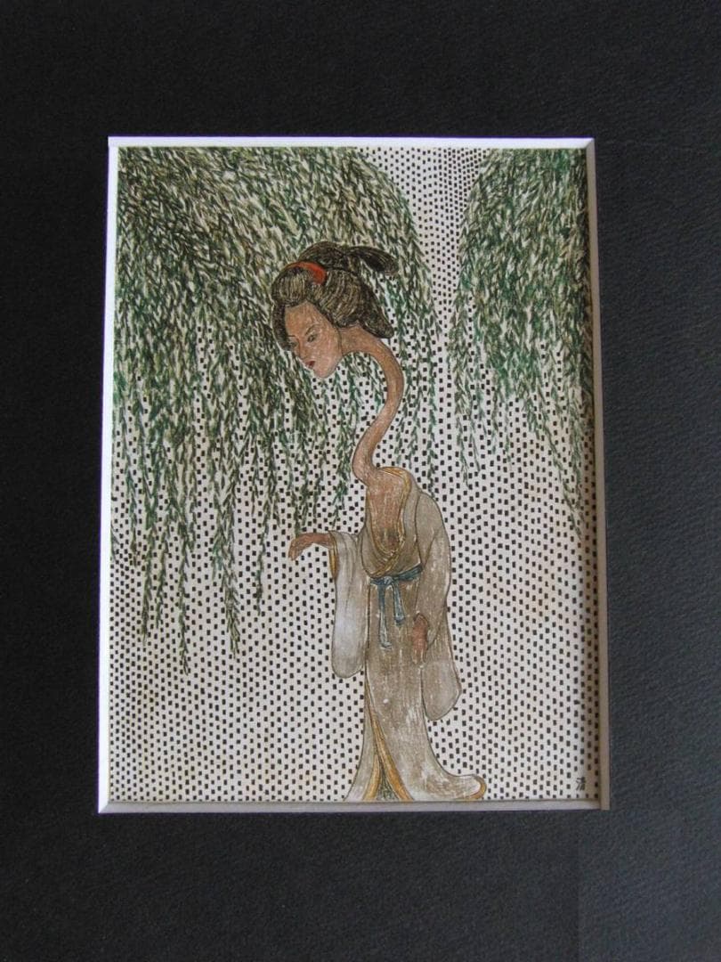 山下清、【おばけ】、希少な額装用画集より、美品、日本人画家 Yahoo!オークション - 山下清 【おばけ】 希少な額装用画集より 美品