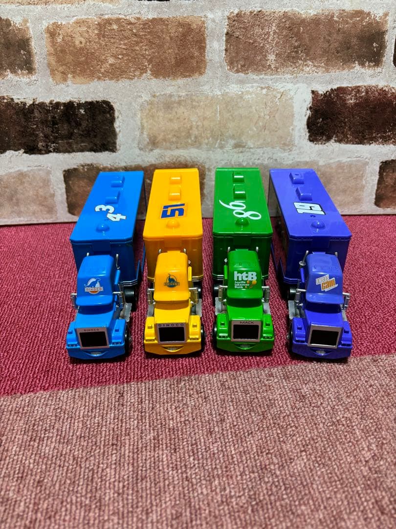 【新品】　カーズ　マック　トラック　トレーラー　4台セット 楽天市場】マテル カーズ マック トレーラー おもちゃ 全長34cm
