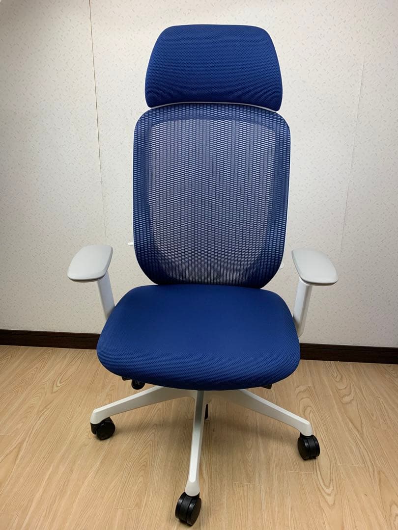 オカムラ シルフィー エクストラハイバック ブルー　メッシュ　オフィスチェア オフィスチェア オカムラ/Sylphy/シルフィー EXハイバック メッシュ