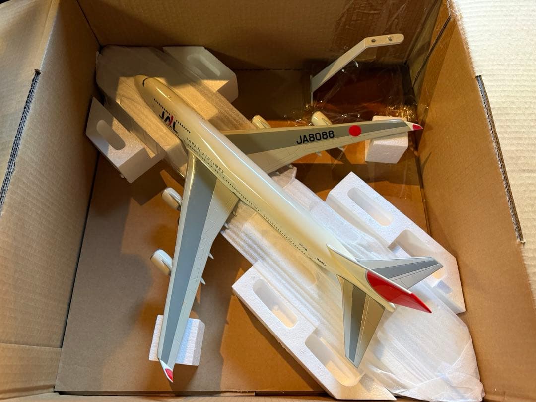 JAL 日本航空 公式販売B747-400 ジャンボ 大型 ディスプレイモデル 34754-1123 DeAGOSTINI 47号 JAL 日本航空 DC-8-53 JA8007 1:400 完売