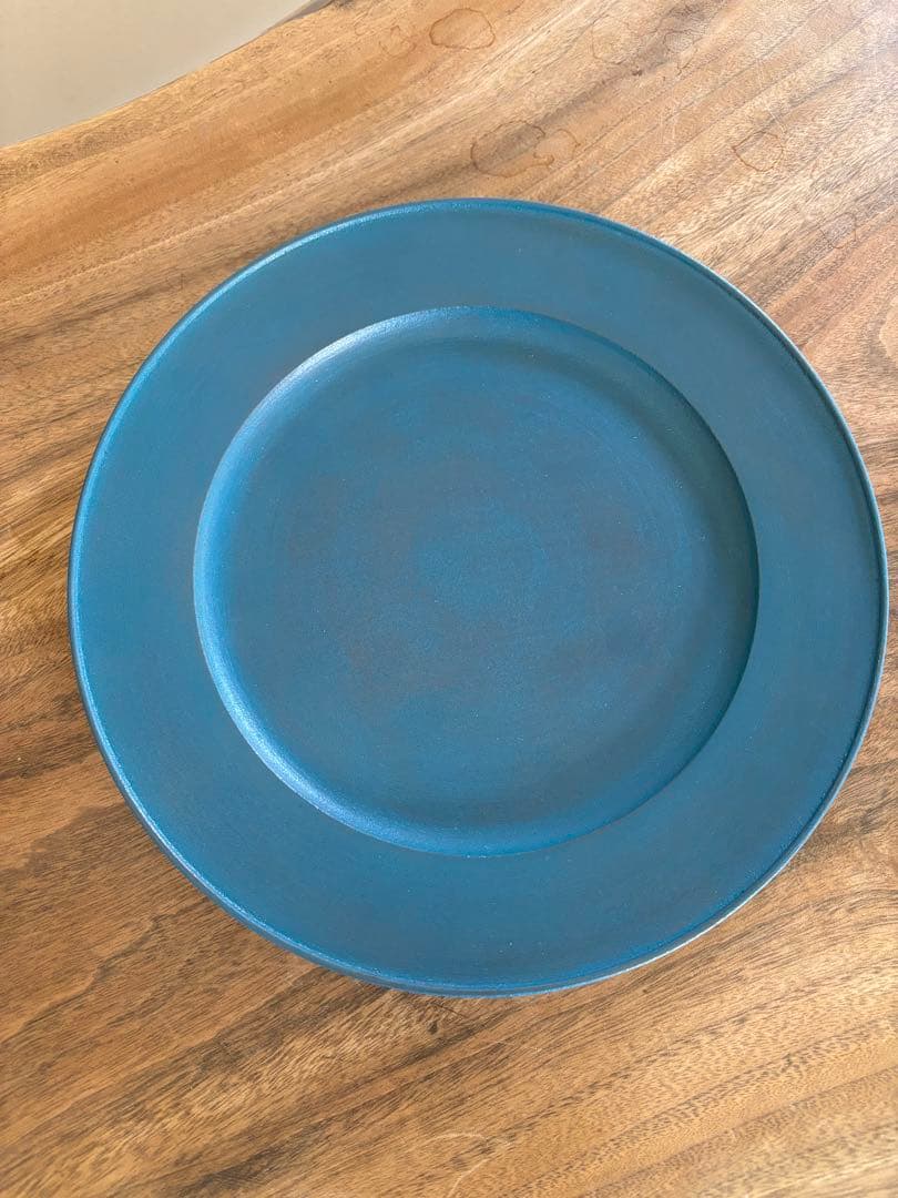 富井貴志　青漆リム皿　24cm 色漆リム皿_青 / 富井貴志 | gallery yaichi