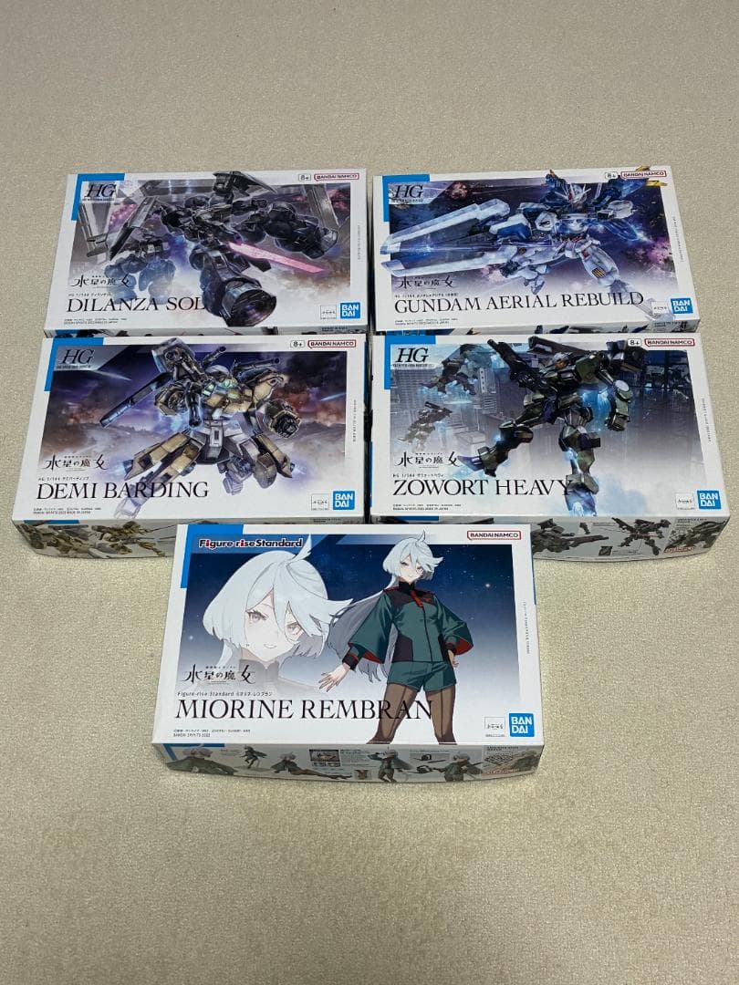 【ガンプラセット】機動戦士ガンダム水星の魔女　HGシリーズ　5個セット HG 1/144 機動戦士ガンダム 水星の魔女 MS拡張パーツセット1