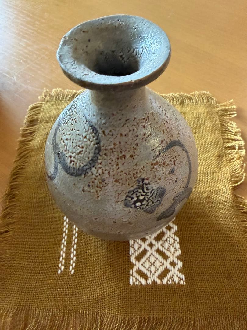 丸田宗彦 絵唐津《窯変》徳利　共箱