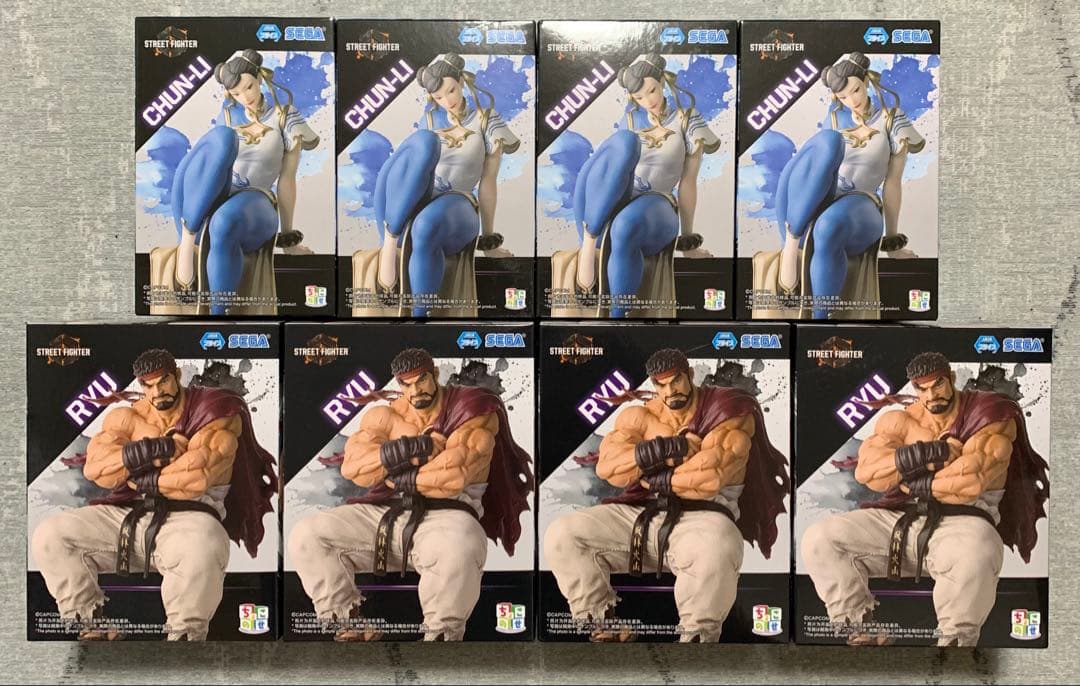 ストリートファイター フィギュア ちょこのせ リュウ 春麗 8点 まとめ売り ストリートファイター6 ちょこのせ プレミアムフィギュア“リュウ
