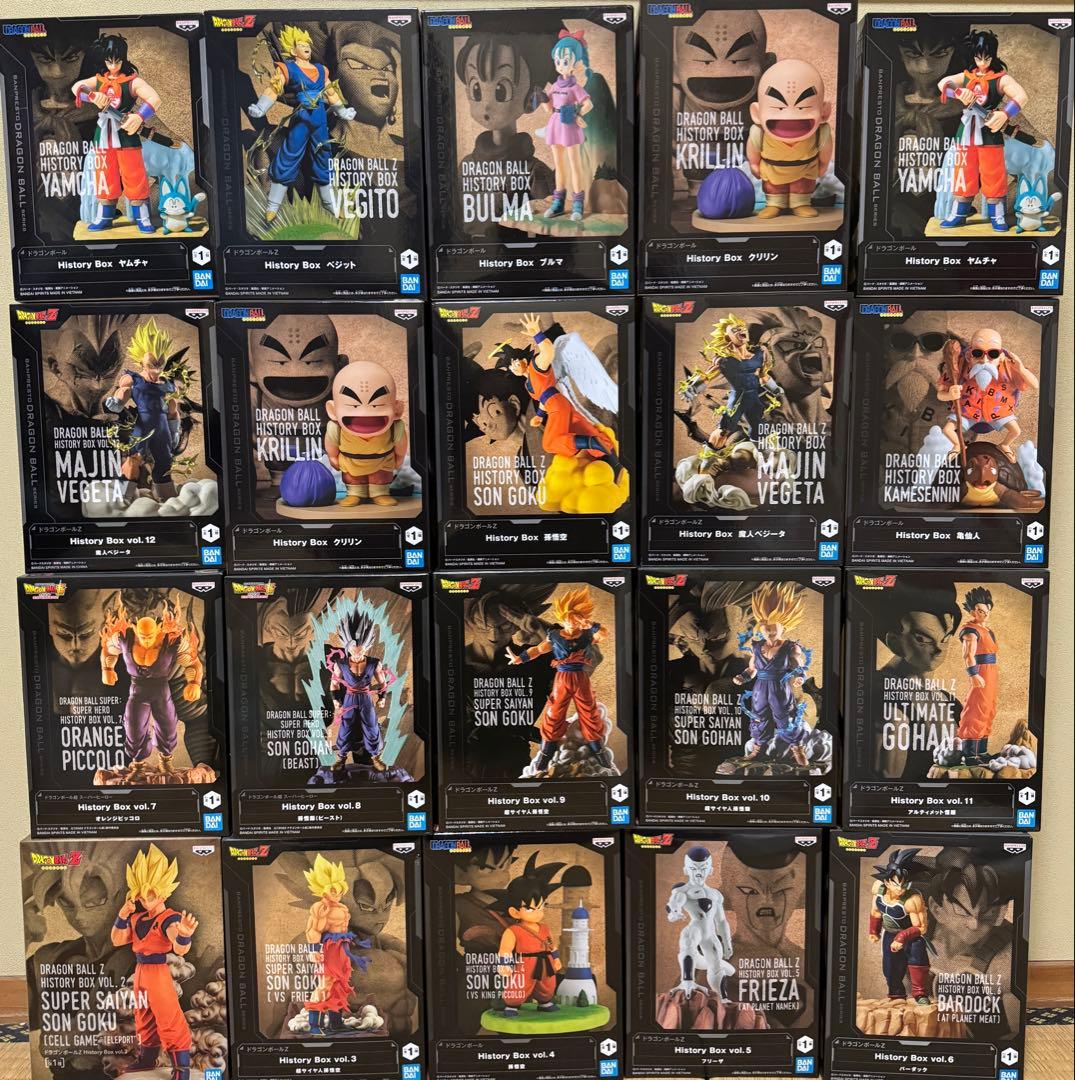 ドラゴンボールフィギュア　History Box 20点セット　まとめ売り ドラゴンボール フィギュア 5体セット History Box - メルカリ