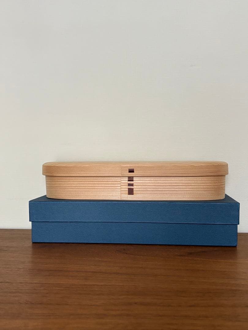 柴田慶信商店　長手弁当箱　中 柴田慶信商店 曲げわっぱ 長手弁当箱 (小・中・大) - katakana