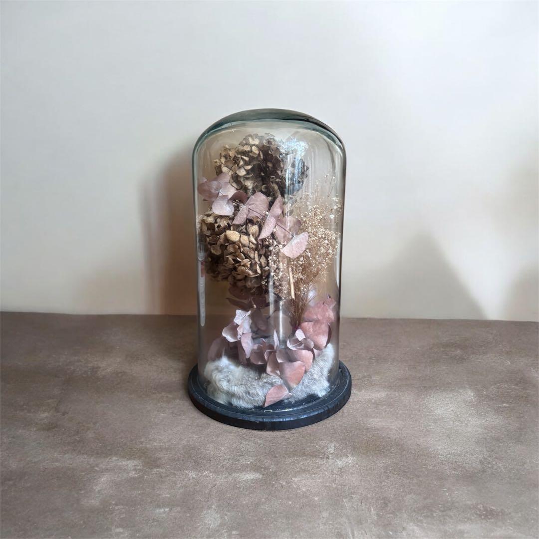 アンティーク グラスドーム ドライフラワー undercover オブジェ アンティーク グラスドーム ドライフラワー undercover アンティーク