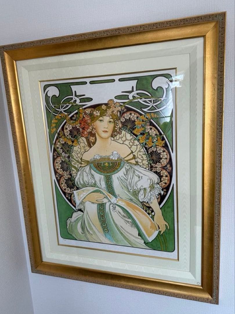 美品　Alphonse Mucha 【夢想】　証明書2点あり 美品 Alphonse Mucha 【夢想】 証明書2点あり - メルカリ