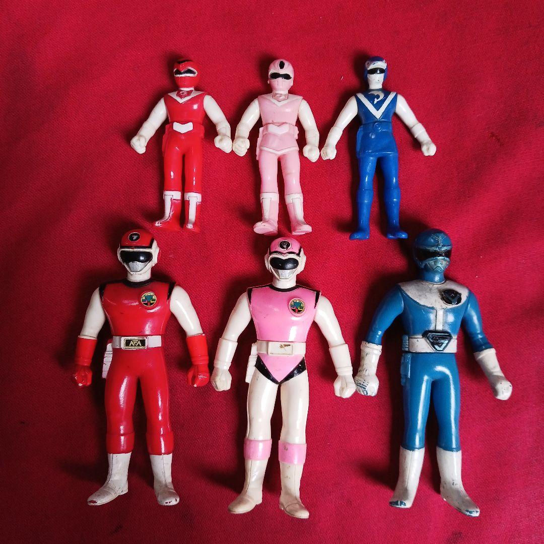 戦隊シリーズ　ソフビフィギュア　6体セット Amazon.co.jp: 秘密戦隊ゴレンジャー ソフビ魂 ソフビ 全てタグ付 5体