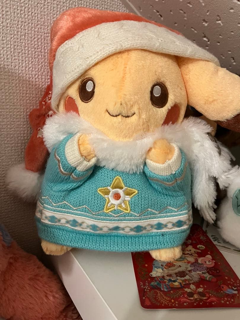 クリスマス ピカチュウ ぬいぐるみ 2024 タグ付き　ポケモンセンター 楽天市場】2024年 ポケモンセンターオリジナル ぬいぐるみ クリスマス