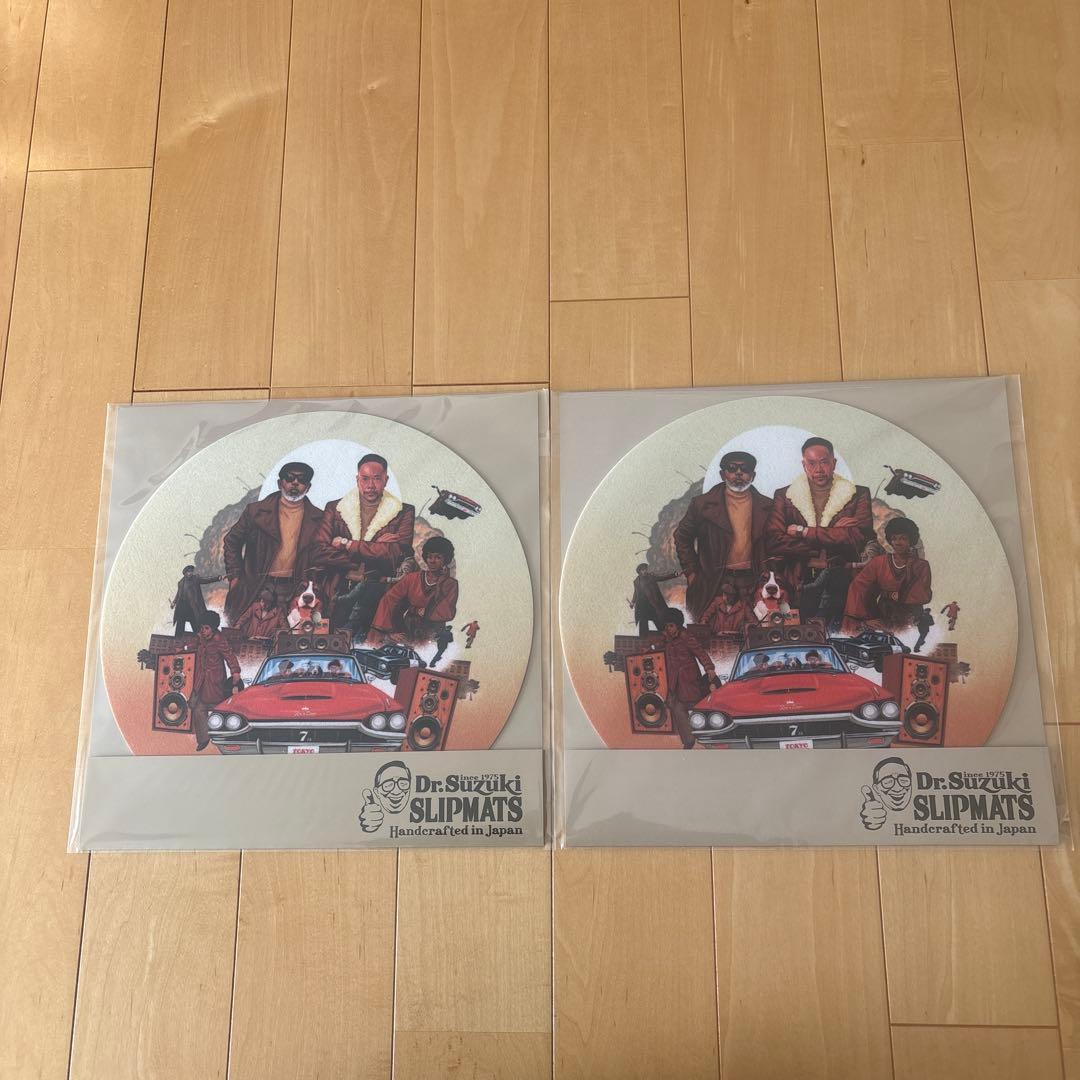 Dr. Suzuki SLIPMATS 2枚セット 新品未使用 DJ muro Dr.SUZUKI Slip Mat Mix Edition Black Ver.2 スリップマット ドクター
