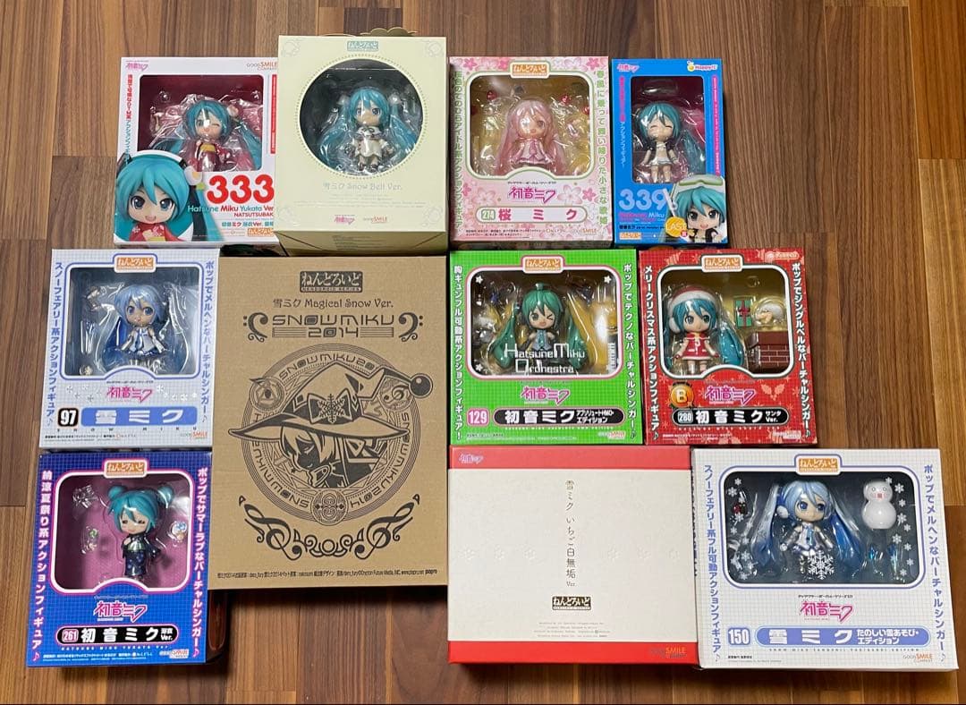 初音ミク ねんどろいど まとめ売り 美品】雪ミク ねんどろいど 9体セット まとめ売り 初音ミク フィギュア