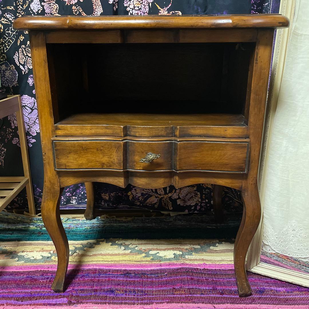 アンティーク ミニ キャビネット サイドボード サイドテーブル コンソール アンティーク 家具 棚 シェルフ コンソールテーブル 電話台 サイド