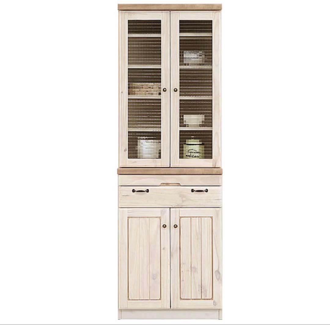 Cupboard 60 日本製 食器棚 山善（YAMAZEN） 食器棚 コンパクト 幅60 奥行29 高さ45cm カップ