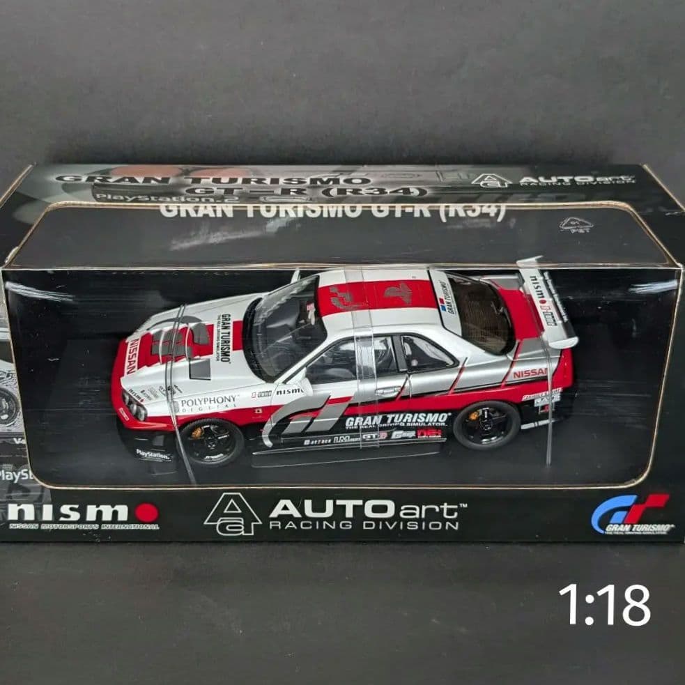 オートアート 1/18 SKYLINE GT-R R34 グランツーリスモVer AUTOart 1/18 ニスモ R34 GT-R Z-tune （ブラックパール） 7746