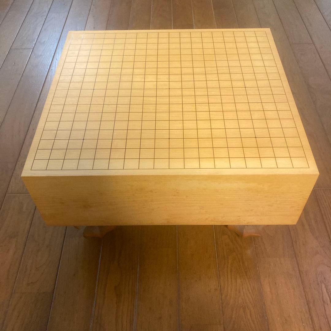 碁盤　木製カバー付 国産本榧卓上碁盤 2寸5分（一枚板・木裏） gb20343 | 前川榧碁盤店