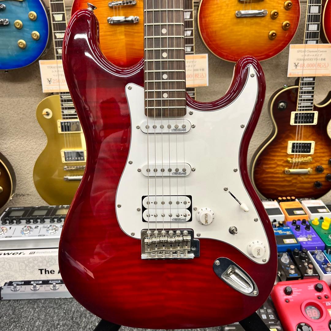 【11423】 BUSKER'S ストラトキャスタータイプ キルテ レッド BUSKER'S BST-Standard （RED）ストラトキャスタータイプ バスカーズ